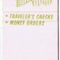 Matchbook Cover Lee Savings Bank Lee Massachusetts Travelers Checks