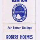 Matchbook Cover Robert Holmes Real Estate La Jolla California