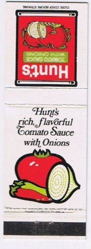 Matchbook Cover Hunt's Tomato Sauce Braised Short Rib Casserole Recipe