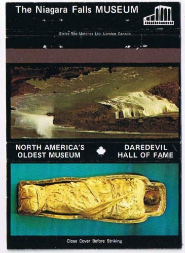 Matchbook Cover Niagara Falls Museum Mummy The Falls