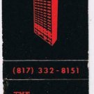 Matchbook Cover Worth Hotel Fort Worth Texas