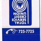 Matchbook Cover Banta Credit Union Menasha Wisconsin