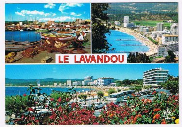 France Postcard Cote d'Azur Le Lavandou French Riviera Multi View