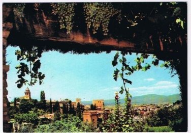 Spain Postcard Granada Alhambra General View from Generalife
