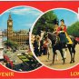 United Kingdom UK Postcard London QE II On Horseback Big Ben