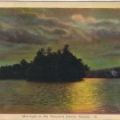 Postcard Moonlight On The Thousand Islands Ontario Canada