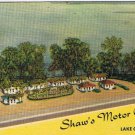 Postcard Shaw's Motor Court Lake City Florida