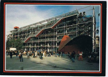 France Postcard Paris Georges Pompidou Centre National d'Art & Culture