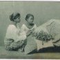 Postcard Two Ladies Lace Making Ceylon Sri Lanka