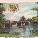 Postcard Byng Bridge Dunnville Ontario FH Leslie