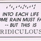 Comic Funny Postcard Rain Must Fall  No 432 1975 Universal Crafts Toronto