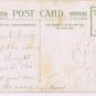 Christmas Postcards (2) Embossed Mistletoe With Inset Home Snow Scenes Germany