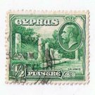 Cyprus King George V 1/2 Piastre Stamp Used VG