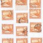 Cyprus King George VI 1 Piastre Stamps (12) Used VG