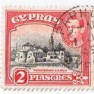 Cyprus King George VI 2 Piastre Stamp Used VG