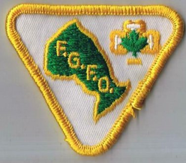 For Good Friends Only Ontario Map Maple Leaf Iron On Sew On Patch 3" x 3"