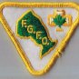 For Good Friends Only Ontario Map Maple Leaf Iron On Sew On Patch 3" x 3"