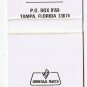 Matchbook Cover Busch Gardens Tampa Florida
