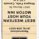 New York Matchbook Cover Utica Best Western Gateway Motor Inn