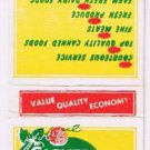 Matchbook Cover Clover Farms Your Complete Food Market