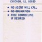 Matchbook Cover Montgomery Ward Life Insurance Company Chicago Illinois