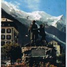 France Postcard Chamonix Mont Blanc Monument HB de Saussure & Jacques Balmat