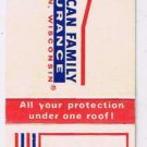 Matchbook Cover Norman I Meyer Perham Minnesota American Family Insurance
