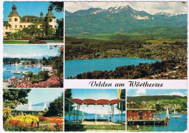 Austria Postcard Velden am Worthersee Multi View
