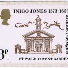 United Kingdom UK Postcard Architect Inigo Jones On Stamp Larger Card