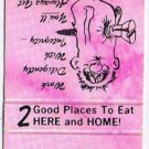 Saskatchewan Matchbook Cover Langenburg Country Comfort Service & Cafe