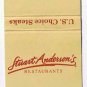 Matchbook Cover Stuart Andersen Restaurants Nationwide