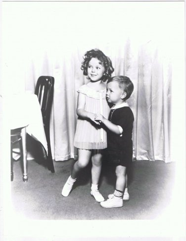 Shirley Temple Press Photo 8x10 With Younger Dance Partner