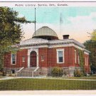 Postcard Public Library Sarnia Ontario