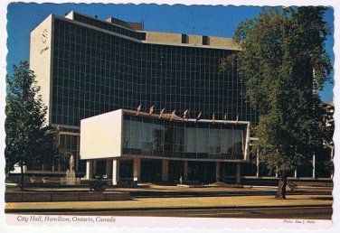 Ontario Postcard Hamilton City Hall
