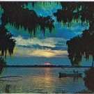 Florida Postcard Cypress Gardens at Twilight Time