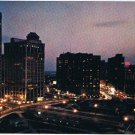 Michigan Postcard Detroit At Night From Grand Circus Park