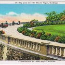 Postcard Look Out On Mount Royal Montreal Quebec