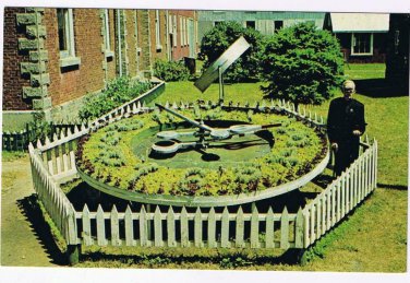 Ontario Postcard Goderich Flower Clock Huron County Pioneer Museum