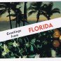 Florida Postcard Greetings Palm Trees & Oranges