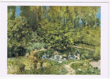 Art Postcard Alfred Sisley Women Laundering