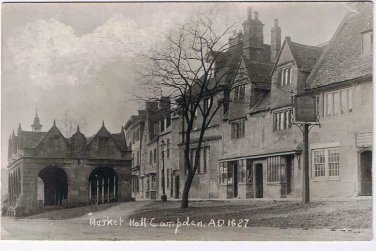United Kingdom UK Postcard Campden Market Circa 1627