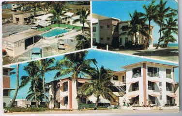 Postcard Sea Downs Ocean Front Apartments Surf Road Hollywood Florida