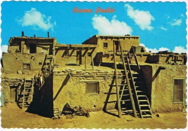 New Mexico Postcard Acoma Pueblo The Sky City
