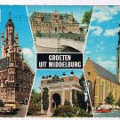 Holland Postcard Middelburg Castle Churches Buildings Multi View