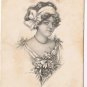Canada Postcard Young Lady Flowers 1913 Birth Announcement Thelma Eileen Hayden
