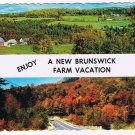 Canada Postcard New Brunswick Farm Vacation Multi View