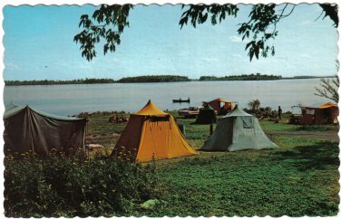 Ontario Postcard St Lawrence Parks Commission Camping Site