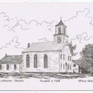 New York Postcard Stone Arabia Trinity Lutheran Church 1729