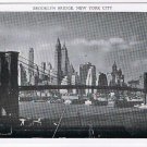 Postcard Brooklyn Bridge Skyline Of Lower Manhattan NYC New York