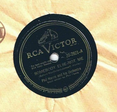 Phill Harris Orchestra Somebody Else Not Me 78 rpm Deck Of Cards